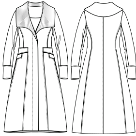 Fashion sewing patterns for LADIES Coats Coat 7703